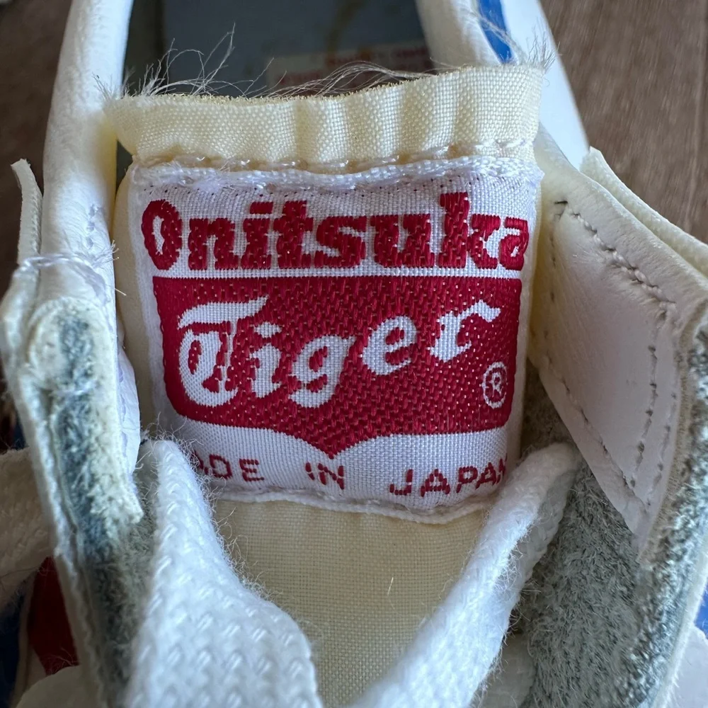Vintage Onitsuka Tiger Asics Limber Up Trainer Tiger Stripe M 12 Made in Japan